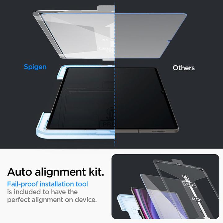 Produktbild Spigen Glas.TR Sam Tab S9 Ultra 14.6" X910/X916B "EZ FIT" szkło hartowane AGL06998 (1 Stück, Galaxy Tab S9 Ultra)