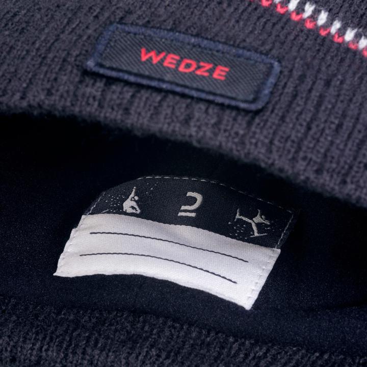 Image du produit Wedze Bonnet de ski enfant flocons de neige - Jacquard bleu