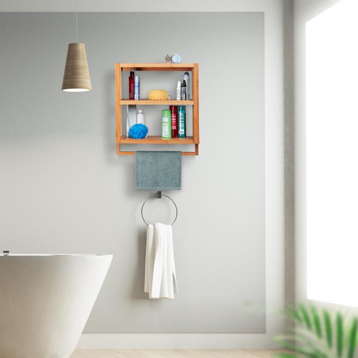 Immagine prodotto Relaxdays Mensola per doccia 3 ripiani (52 x 21 x 58,5 cm)