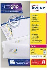 Produktbild Avery Dennison Etiketten Zweckform ultragrip L7161, 63,5x46,6 mm, weiss, Pk. 1800 Stk.