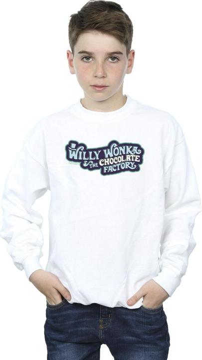 Actual product image Willy Wonka & the Chocolate Factory Boys Chocolate Factory Logo Sweatshirt (140, 146)