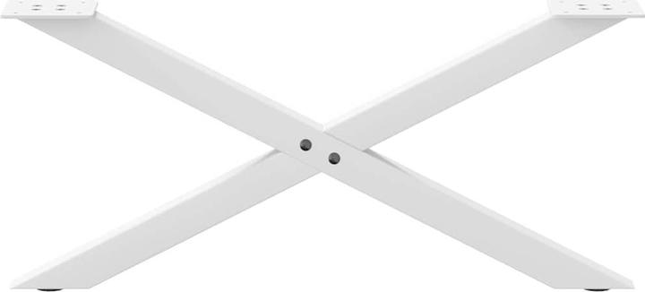 Actual product image VidaXL Coffee table legs X-shape 2 pcs. White 70x(30-31) cm steel table leg