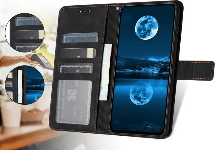 Actual product image Cover-Discount iPhone 16 Pro - Suede look case in vintage design (Apple iPhone 16 Pro)