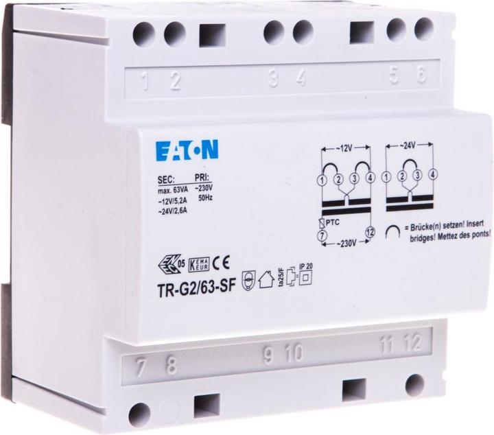 Image du produit Eaton Transformateur, 230V, 12-24V, 5,2-2,6A 272485