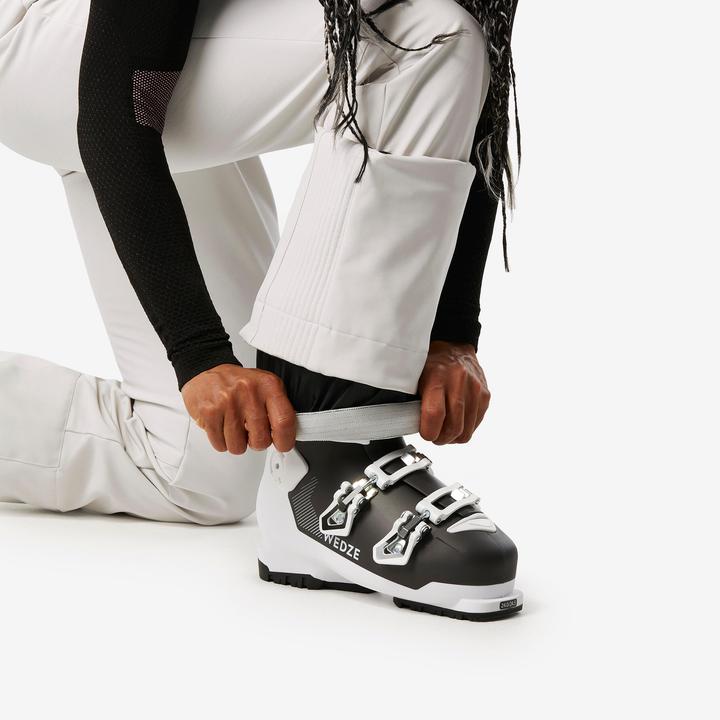Actual product image Wedze Ladies' ski trousers warm and close-fitting - 500 beige (40)