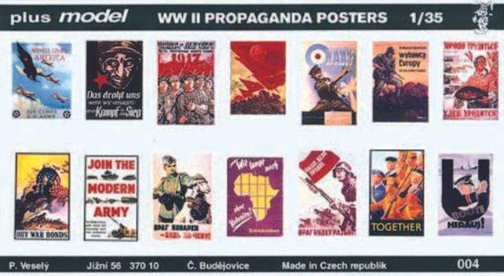 Productafbeelding Plus Model Propagandaposter Gemengd Duits, Engels, USA, Russisch.