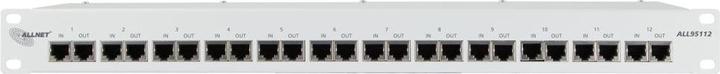 Immagine prodotto Allnet TP Cat 6 12xTP 48,3cm (19) *grigio chiaro* ADSL/VDSL POE