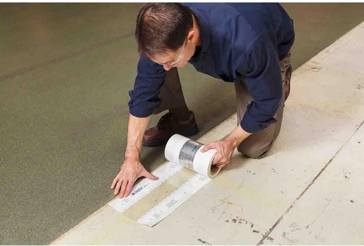 Actual product image Brady PaintStripe stencil - continuous line, polyester, transparent/white, 76.20 mm x 30.50 m