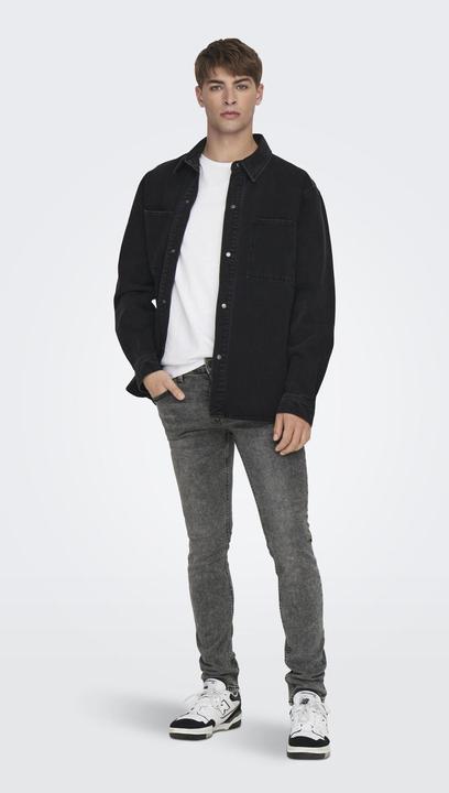 Produktbild Only & Sons ONSLOOM MID. GREY VD Skinny Fit Jeans (32)