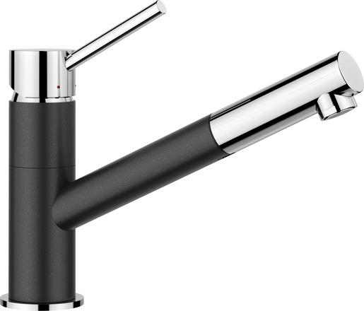 Actual product image Blanco KANO-S anthracite/chrome | Low pressure | With pull-out hose | Backflow preventer |