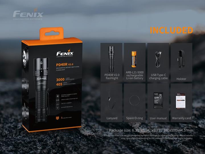 Productafbeelding Fenix PD40R V2.0 (13.80 cm, 3000 lm)