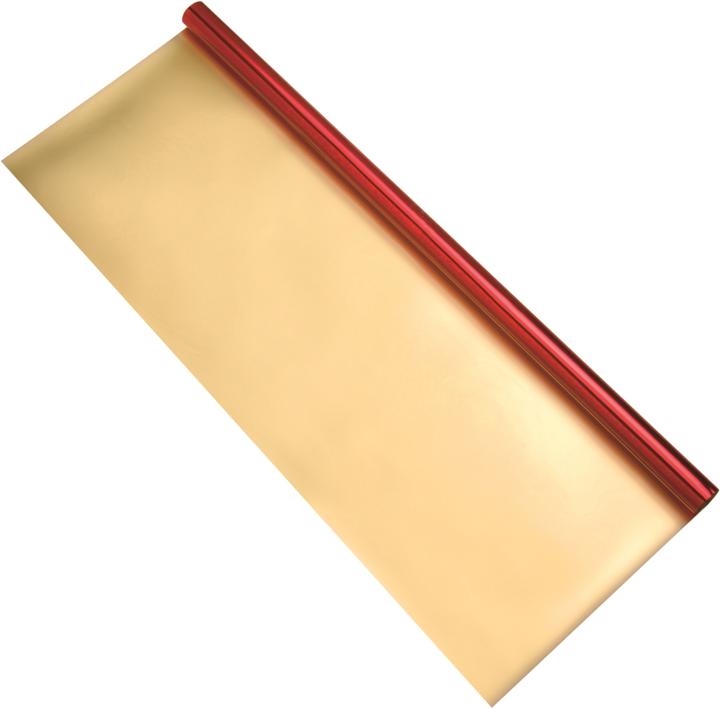 Produktbild Folia Alufolie doppels. kaschiert 50x78cm, 1 Rolle, rot/gold (90 g/m², 1 x)