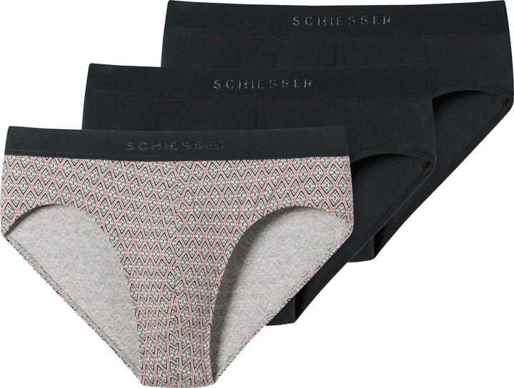 Produktbild Schiesser 3er Pack 95/5 Organic Cotton Rio Slip / Unterhose (7, XL, 3er Pack)