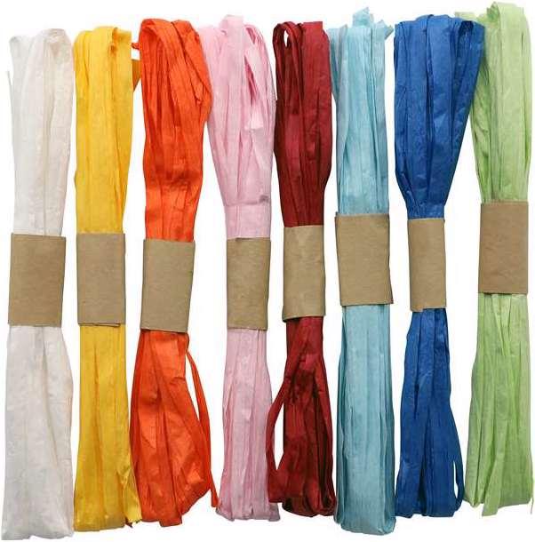 Image du produit Glorex Ficelle en papier 5m 8 couleurs
