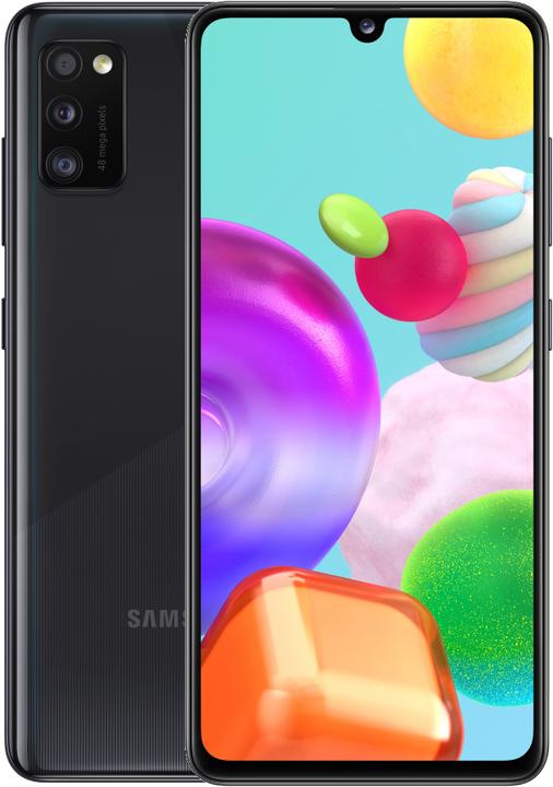 Samsung Galaxy A41 (64 GB, Black, 6.10", Dual SIM + SD, 48 Mpx, 4G)