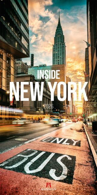 Produktbild Inside New York Kalender 2026 (33 x 66 cm, Englisch, Französisch, Deutsch)