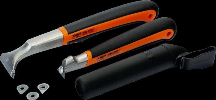 Actual product image Bahco ERGO precision colour scraper set with two-component handle, 265 mm × 145 mm × 50 mm