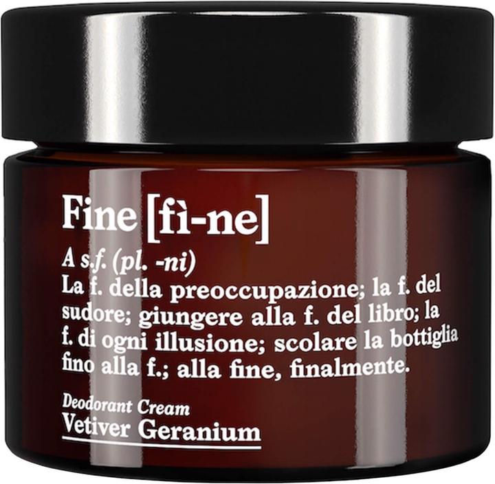 [fì-ne] Vetiver Geranium - Deodorant Cream (Crème)