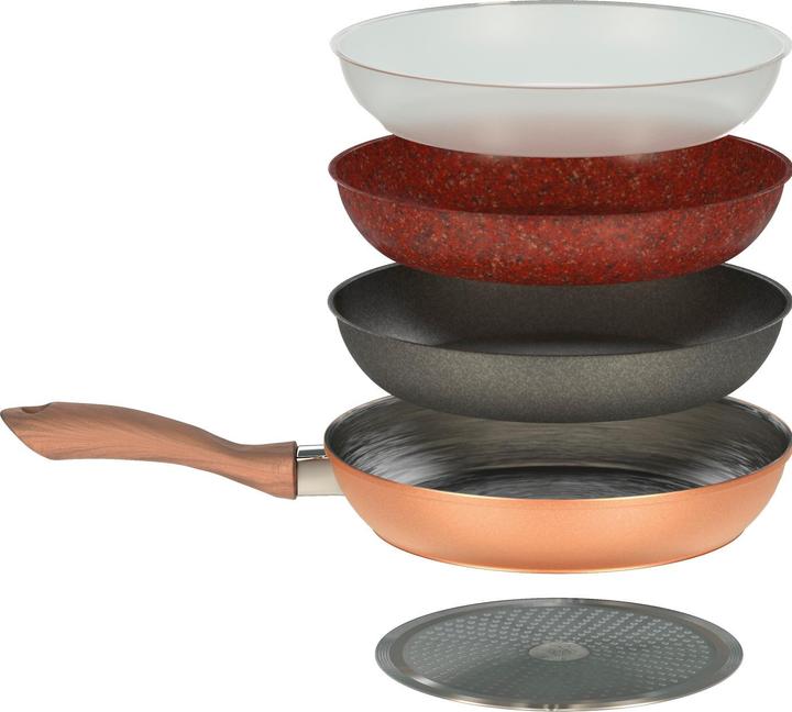 Immagine prodotto Livington Copper & Stone Pan (28 cm, Set di pentole e padelle da cucina, Rame)