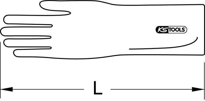 Produktbild KS Tools 117.0058 Elektrikerhandschuh Grösse (Handschuhe): 11 1 Paar (11)