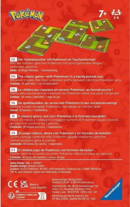 Image du produit Ravensburger 22579 - Pokémon Labyrinth Connect - Jeu à emporter pour 2-6 joueurs à partir de 7 ans avec les (Allemand, Italien, Français, Néerlandais, Portugais, Espagnol)