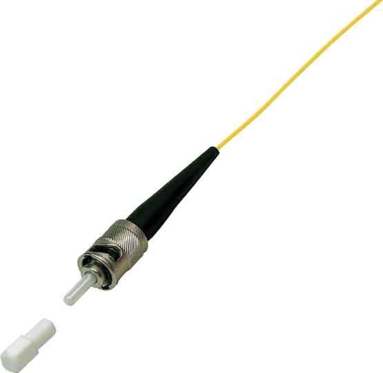 Actual product image Tecline Fibre optic pigtail, 9/125 µm, OS2 fibre, ST connector, 2.0 m ST fibre pigtail for installation in (2 m)