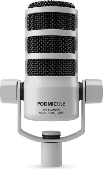Actual product image RØDE Microphone Podmic USB White with table stand