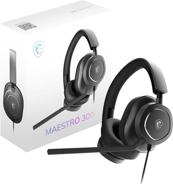 Actual product image MSI GAMING Headset MAESTRO 300 OS3-8ZC8001-000 retail (Cable)