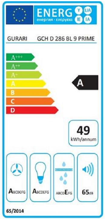 Energie-Label Gurari GCH D 286 BL 9 PRIME