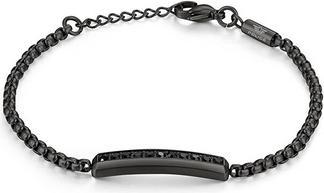 Police Shelf - Stylish steel bracelet with crystals Mix PEAGB0033102