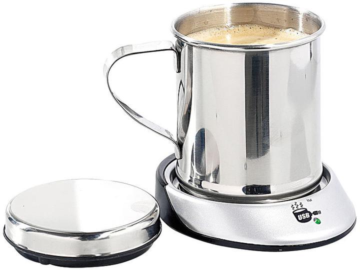 Produktbild Pearl USB-Warmhalteplatte mit Isolier-Tasse
