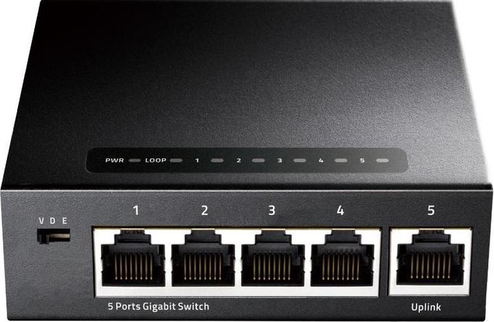 Immagine prodotto Cudy Switch di rete GS105 Gigabit Ethernet (10/100/1000) Nero (5 Porti)