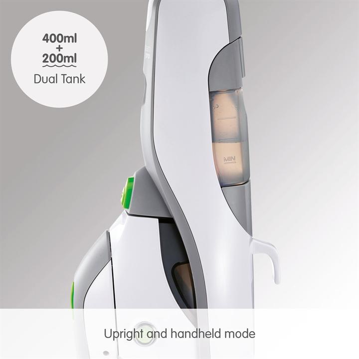 Actual product image Morphy Richards 720520, Portable steam cleaner, 0.6 L, Grey, White, Buttons, 1230 W, Carpet, Laminate (1230 W)