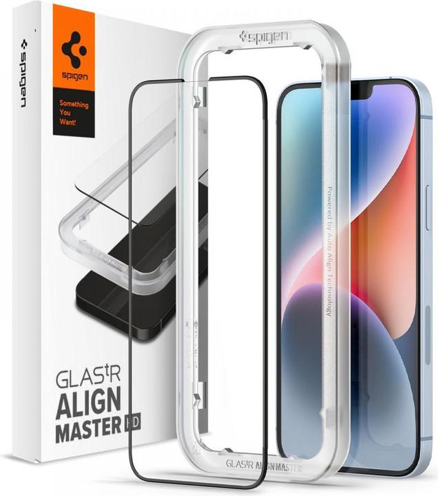 Produktbild Spigen Alm Glass (1 Stück, Apple iPhone 13, Apple iPhone 13 Pro)