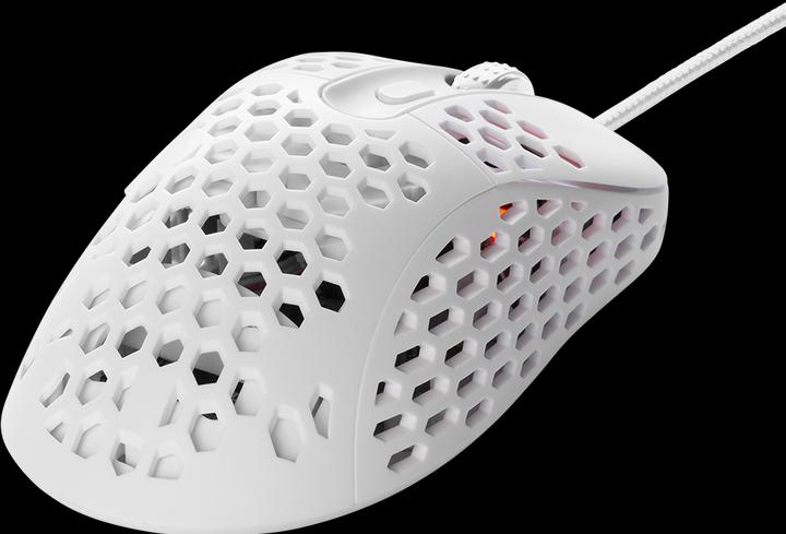 Actual product image Deltaco GAMING White LINE 65g weight, 400-6400 DPI, 1000 Hz, white (Cable)