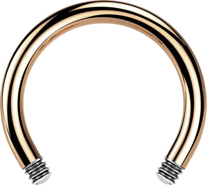 Produktbild Star Piercing Circular Barbell-Stab rosegold (Chirurgenstahl 316L, ohne Messing)