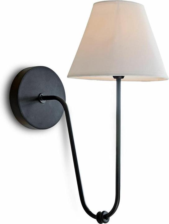 Produktbild Loberon Wandlampe Lustre schwarz/weiss (E14)
