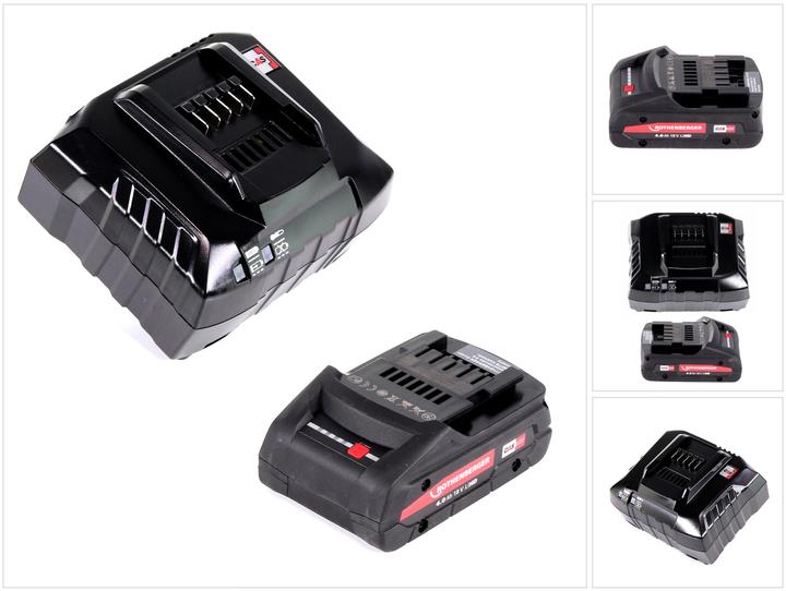 Rothenberger Battery set 18V LiHD with 1x battery 4.0Ah ( 1000002548 ) + charger ( 1000001654 ) (18 V)