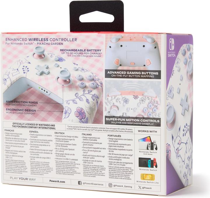 Produktbild PowerA Enhanced Wireless Controller Pikachu Garden (Switch, Switch Lite, Switch OLED)