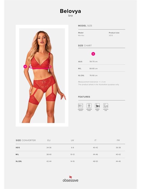 Produktbild Obsessive Belovya Bra Xs/S (XS, S)