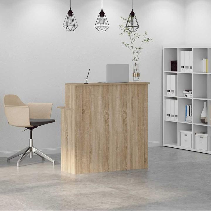 Actual product image VidaXL Reception counter Sonoma oak 100x50x103.5 cm wood-based reception counter