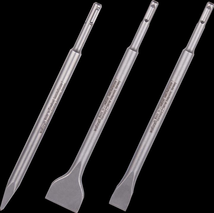 Actual product image wolfcraft wolfcraft 1 Meissel-Set 3-tlg., SDS-plus Schaft (20 mm)