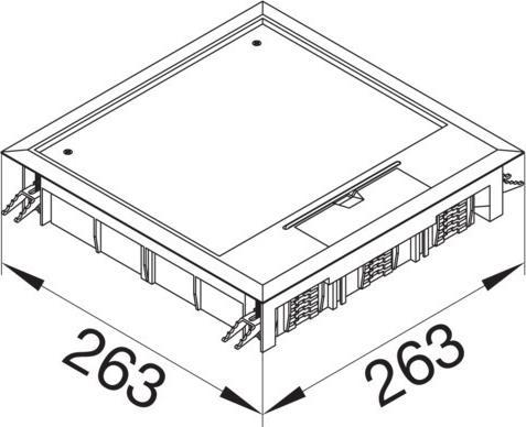 Image du produit Hager TEH VQ12057011 Unité d'alimentation Q12 pour sol 5mm