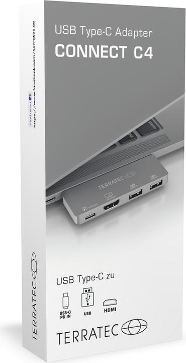 Actual product image Terratec Connect C4 (USB-C, 4 Ports)
