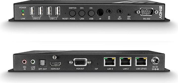Actual product image Lindy 4K HDMI USB Over IP Ext Receiver