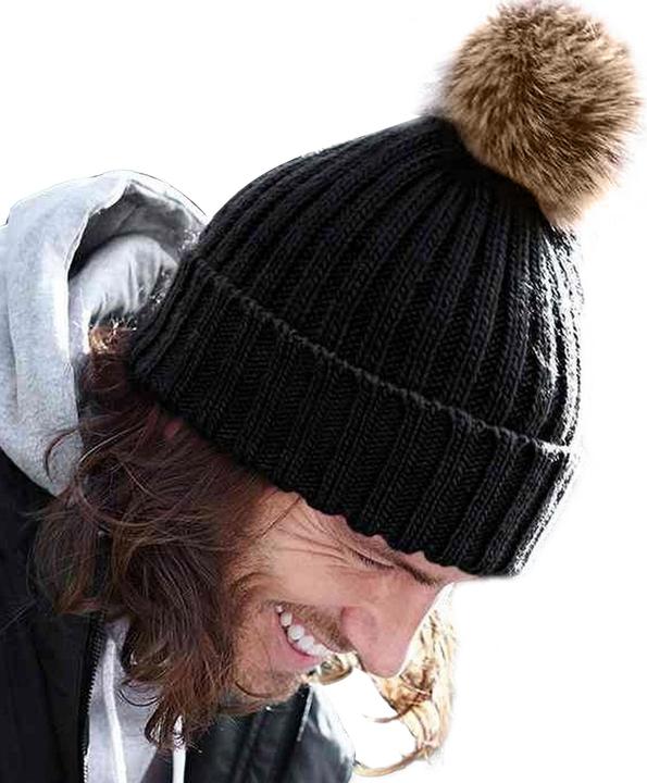 Image du produit Beechfield Bonnet Tricoté Avec Pompon (Taille unique)