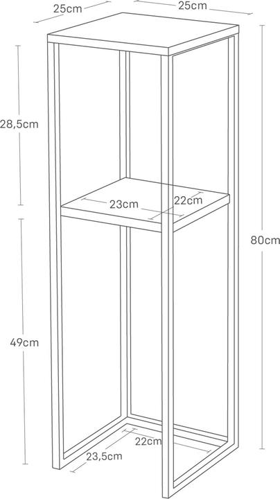 Produktbild Yamazaki 2-stöckiges Regal mit Holzplatte TOWER
