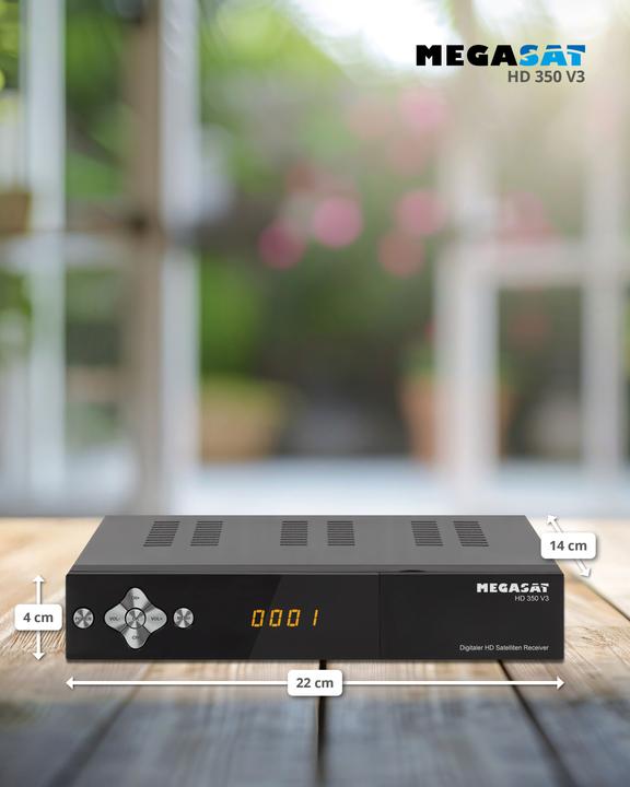 Produktbild Megasat HD 350 V3 - Satelliten-TV-Empfänger (4000 GB, DVB-S, DVB-S2)