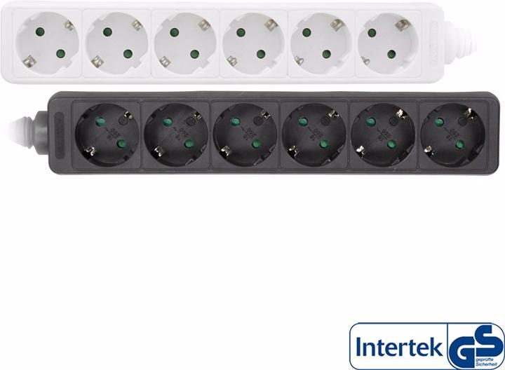 Produktbild InLine Steckdosenleiste (6 x, CEE 7/3, 3 m)
