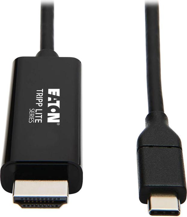 Produktbild Eaton USB-C to HDMI Adapter Cable M/M 4K 60Hz 4:4:4 Thunderbolt 3 Compatible Black 3ft. 0 (0.90 m, HDMI)